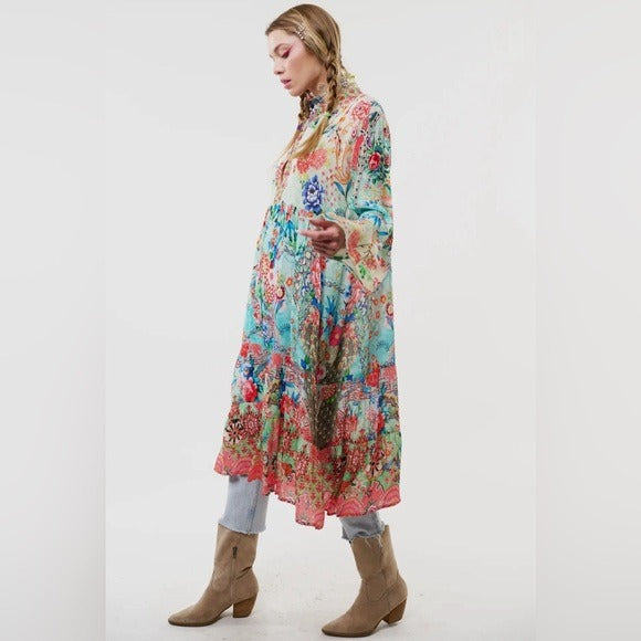 ARATTA Vibrant Boho Chic Sophia Dress Unique