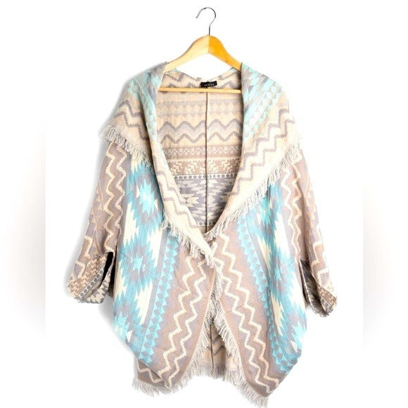 SAACHI Anthropologie - Aztec Cocoon Woven Kimono