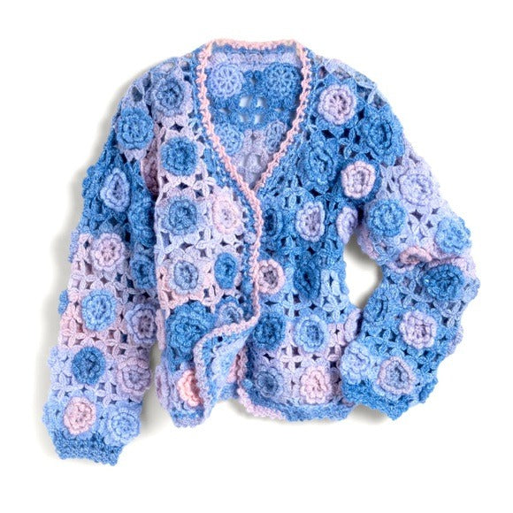 Anthropologie SAACHI CROCHET FLORAL PATTERN CARDIGAN