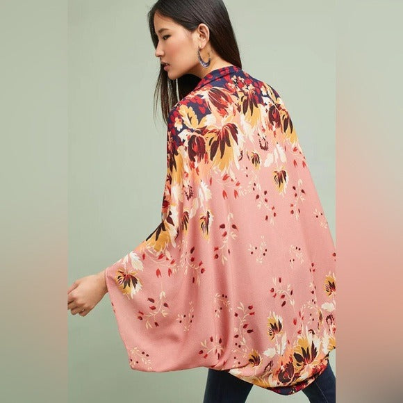 Anthropologie SAACHI Mixed Floral Printed Kimono