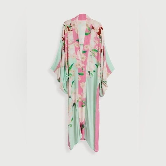 SAACHI Anthropologie Springtime Florals Kimono OS