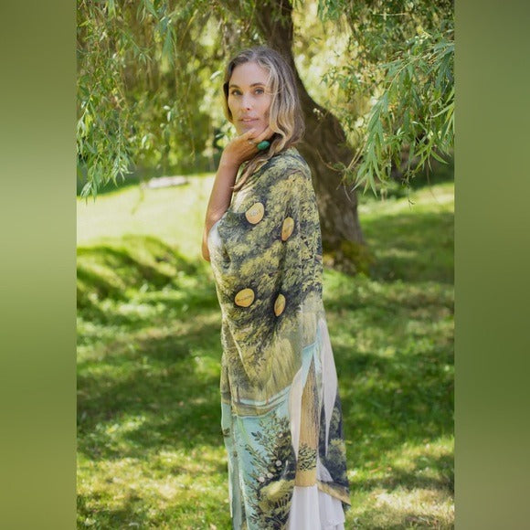 ⭐️Market of Stars⭐️ Bohemian Tree of Life Goddess Kimono Robe Duster