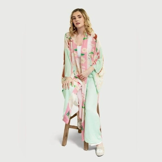 SAACHI Anthropologie Springtime Florals Kimono OS