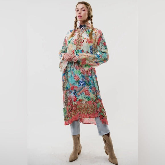 ARATTA Vibrant Boho Chic Sophia Dress Unique