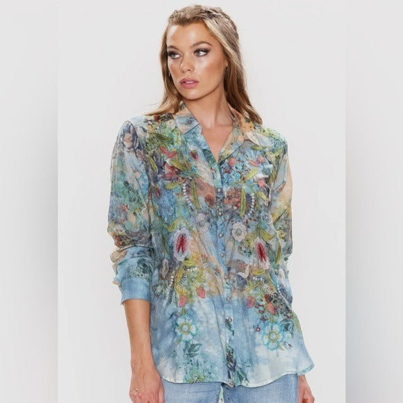 ARATTA Valeria Boho Chic Embroidered Blouse