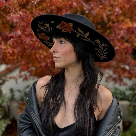 Wild as Heck Hats - The Daphna - Boho Western Handmade Australian Wool Fedora