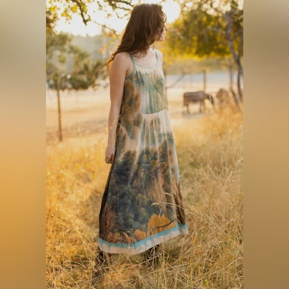 ⭐️Market of Stars⭐️ Awakening Bohéme Landscape Bamboo Dress