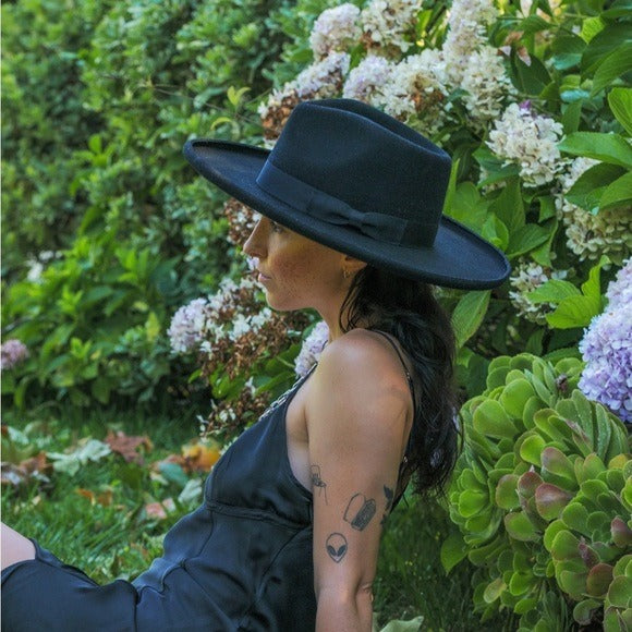 Wild as Heck Hats - The Daphna - Boho Western Handmade Australian Wool Fedora