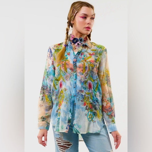 ARATTA Valeria Boho Chic Embroidered Blouse