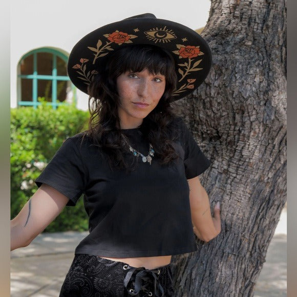 Wild as Heck Hats - The Daphna - Boho Western Handmade Australian Wool Fedora